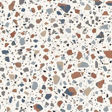 Sant Agostino Deconcrete CSADXDWH12 Maxi Deco White Керамогранит 120x120 см, Италия, терраццо - фото 1 - фото 1