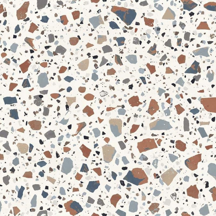 Sant Agostino Deconcrete CSADXDWH12 Maxi Deco White Керамогранит 120x120 см, Италия, терраццо - фото 1