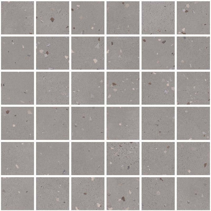Sant Agostino Deconcrete CSAMDIGR30 Mosaico Micro Grey Мозаика 30x30 см, Италия, терраццо - фото 1