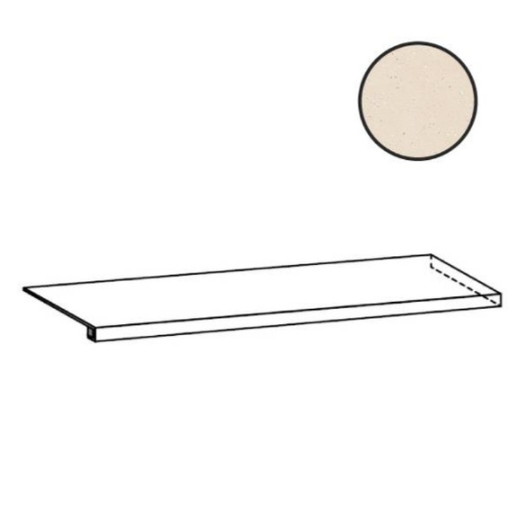 Sant Agostino Deconcrete CSAGDDIS12 Ang Gradone De Micro Dx Sand Угловая ступень 33x120 см, Италия, терраццо - фото 1 Sant Agostino Deconcrete CSAGDDIS12 Ang Gradone De Micro Dx Sand Угловая ступень 33x120 см, Италия, терраццо - фото 1