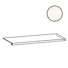 Sant Agostino Deconcrete CSAGDDIW12 Ang Gradone De Micro Dx White Угловая ступень 33x120 см, Италия, терраццо - фото 1 - фото 1