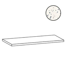 Sant Agostino Deconcrete CSAGSDMW12 Ang Gradone De Medium Sx White Угловая ступень 33x120 см, Италия, терраццо - фото 1 - фото 1