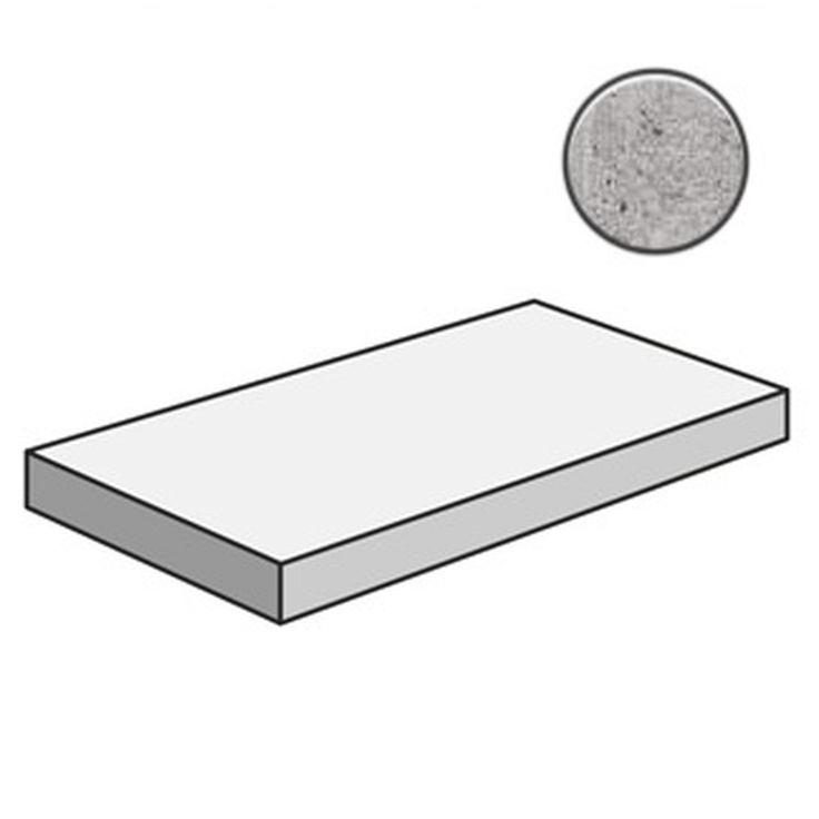 Sant Agostino Form CSAGADFY12 Dx Grey Ступень 33x120 см, Италия, под бетон  - фото 1