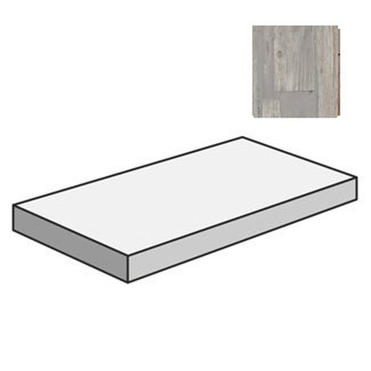 Sant Agostino Fusionart CSAGRDFG12 Grey Ступень 33x120 см, Италия, под дерево - фото 1 Sant Agostino Fusionart CSAGRDFG12 Grey Ступень 33x120 см, Италия, под дерево - фото 1