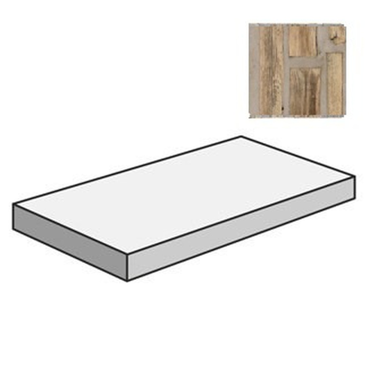 Sant Agostino Fusionart CSAGRDFS12 Sand Ступень 33x120 см, Италия, под дерево - фото 1