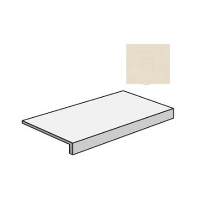 Sant Agostino Insideart Color CSAGRISN12 Gradone Sand Nat Ступень 33x120 см, Италия, под камень  - фото 1