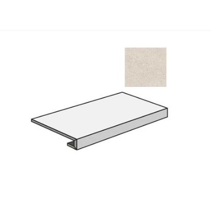 Sant Agostino Logico CSAGRLPE12 Gradone Pearl Ступень 33x120 см, Италия, под бетон  - фото 1