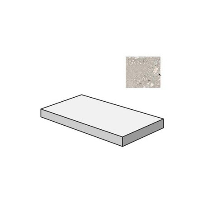 Sant Agostino Logico CSAGSCCE12 Gradone Angolare Sx Cosmo Cement Угловая ступень 33x120 см, Италия, терраццо - фото 1