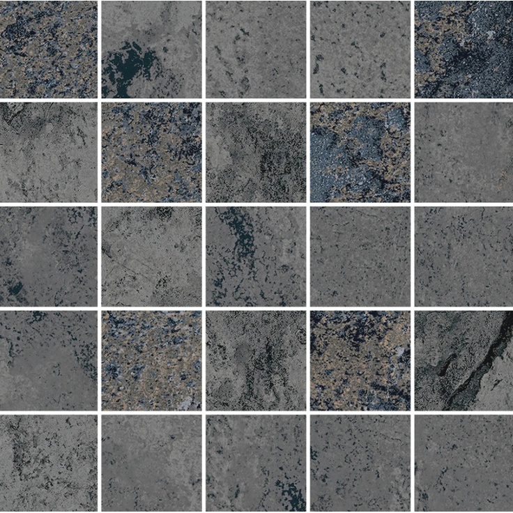 Sant Agostino Metastone CSAMMSNI30 Night Natural Мозаика 30x30 см, Италия, под мозаику - фото 1