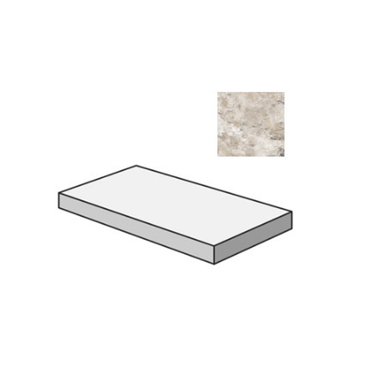 Sant Agostino Metastone CSAGSMMU12 Gradone Angolare Sx Mud Угловая ступень 33x120 см, Италия, под камень  - фото 1