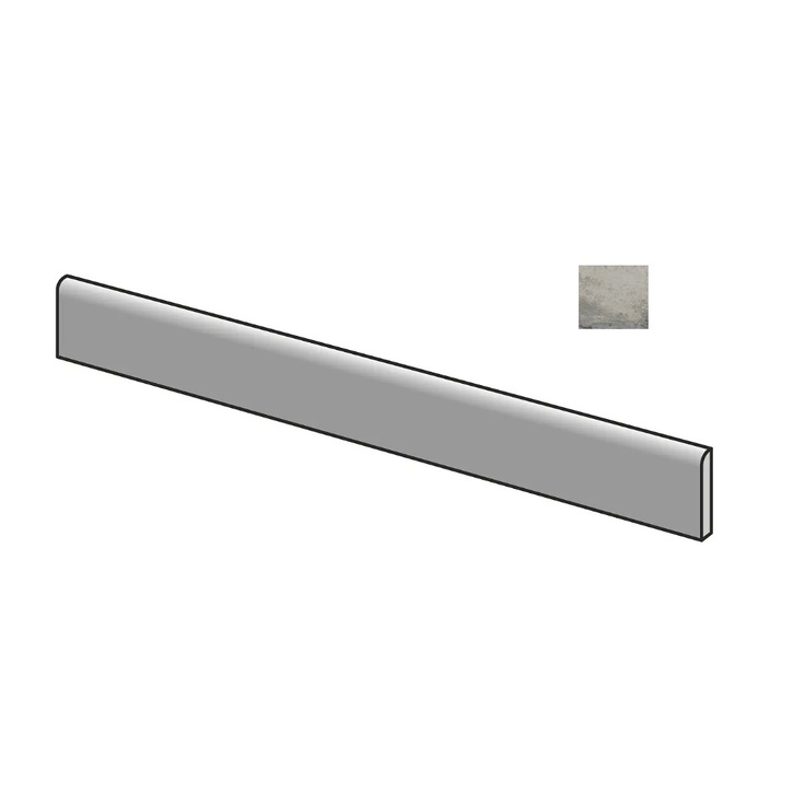 Sant Agostino Metastone CSABMEFO60 Battiscopa Fog Плинтус 7,3x60 см, Италия, под камень  - фото 1