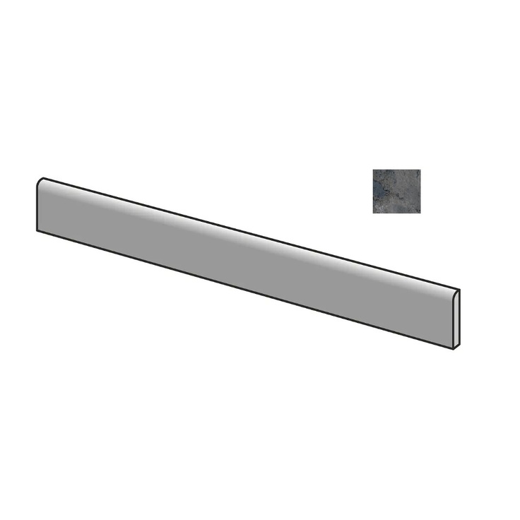 Sant Agostino Metastone CSABMENI60 Battiscopa Nught Плинтус 7,3x60 см, Италия, под камень  - фото 1