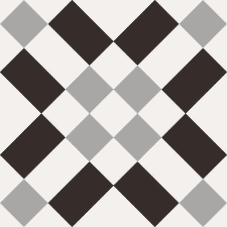 Sant Agostino Patchwork Black White CSAPBW0220 2 Декор 20x20 см, Италия - фото 1