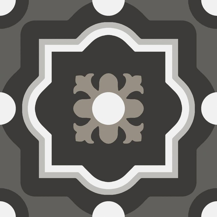 Sant Agostino Patchwork Black White CSAPBW0420 4 Декор 20x20 см, Италия - фото 1