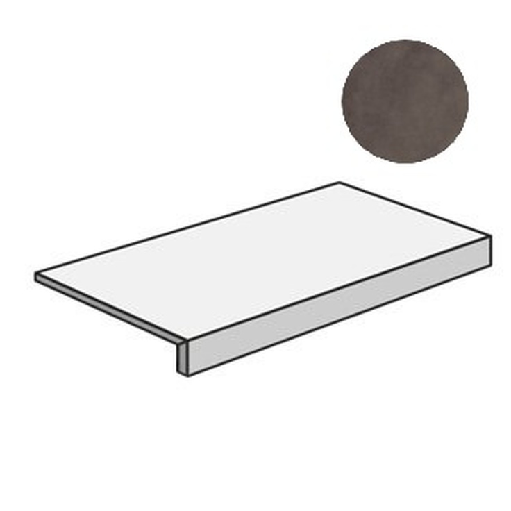 Sant Agostino Sable CSAGSAMO12 Gradone Moka Ступень 33x120 см, Италия, под бетон  - фото 1