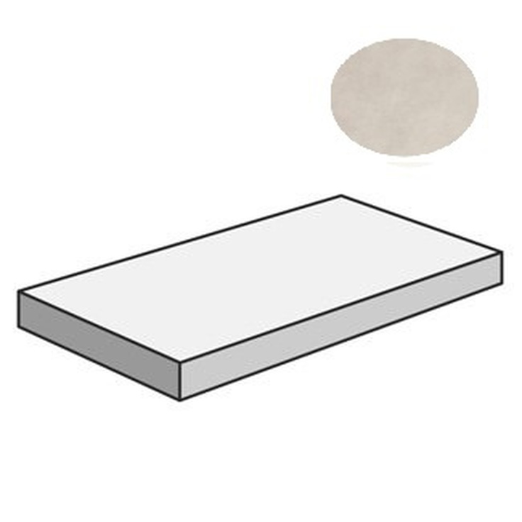 Sant Agostino Sable CSAGADSC12 Gradone Angolare 120 Dx Cement Угловая ступень 33x120 см, Италия, под бетон  - фото 1