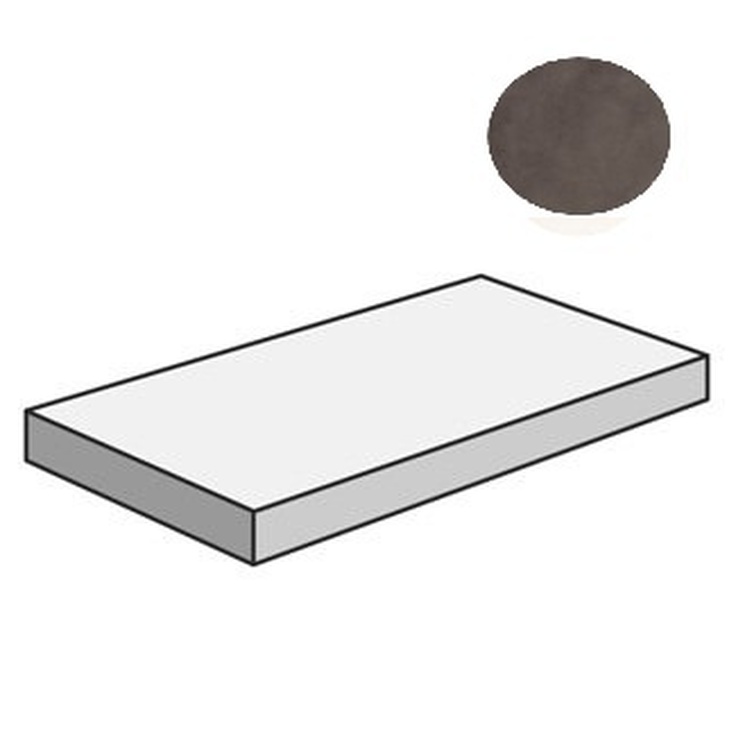 Sant Agostino Sable CSAGADSM12 Gradone Angolare 120 Dx Moka Угловая ступень 33x120 см, Италия, под бетон  - фото 1