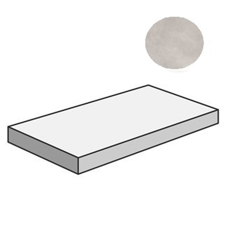 Sant Agostino Sable CSAGADSP12 Gradone Angolare 120 Dx Pearl Угловая ступень 33x120 см, Италия, под бетон  - фото 1