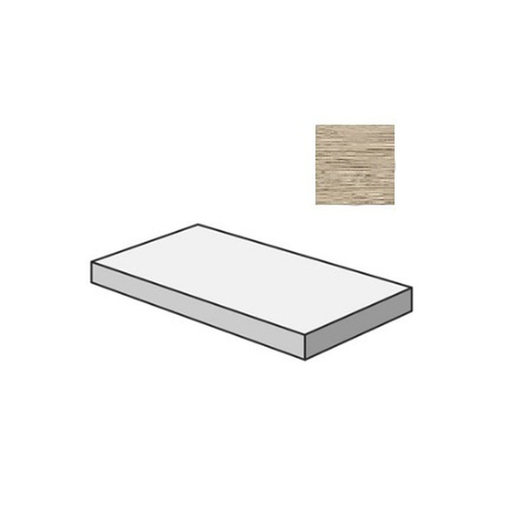 Sant Agostino Sunwood CSAGSSNA12 Gradone Angolare Sx Almond Угловая ступень 33x120 см, Италия, под дерево - фото 1