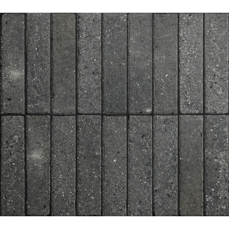 Sant Agostino Tetris CSABLODM05 Block Dark Mat Керамогранит 5x20 см, Италия, под камень  - фото 1