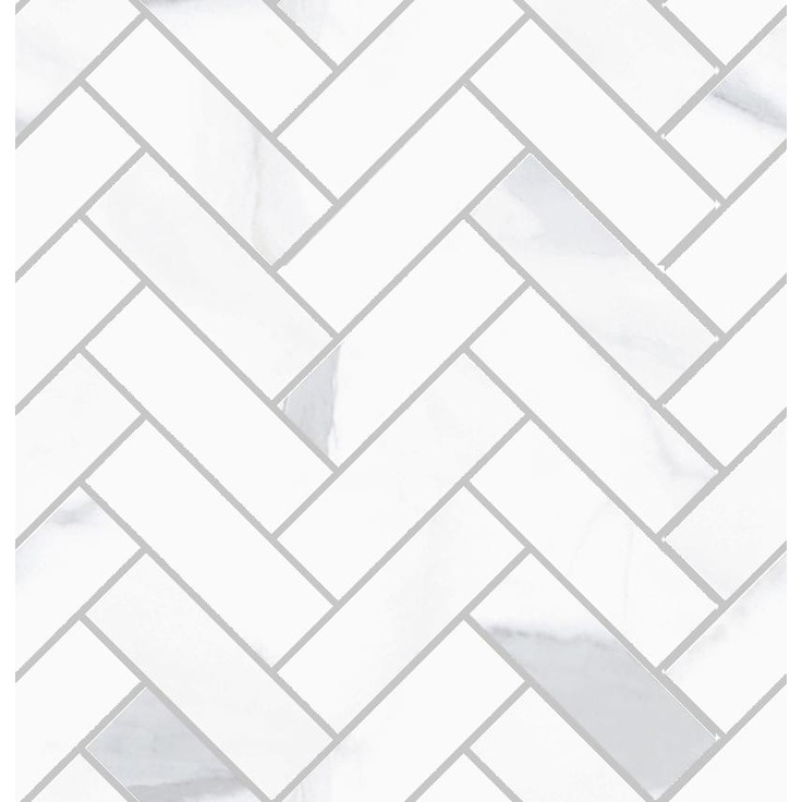 Sant Agostino Themar CSASPSVE30 Spina Statuario Venato Мозаика 30x30 см, Италия - фото 1