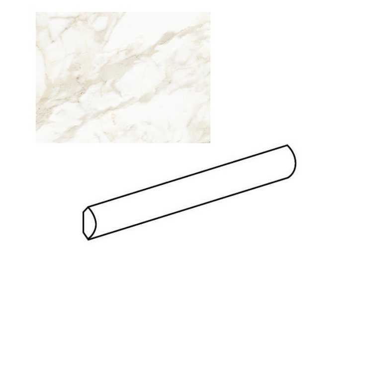 Sant Agostino Themar CSAQRVGD30 Quarter Round Venato Gold Спец. Элемент 1,3x30 см, Италия, под мрамор - фото 1