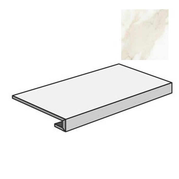 Sant Agostino Themar CSAGRVGD12 Gradone Venato Gold Ступень 33x120 см, Италия, под мрамор - фото 1