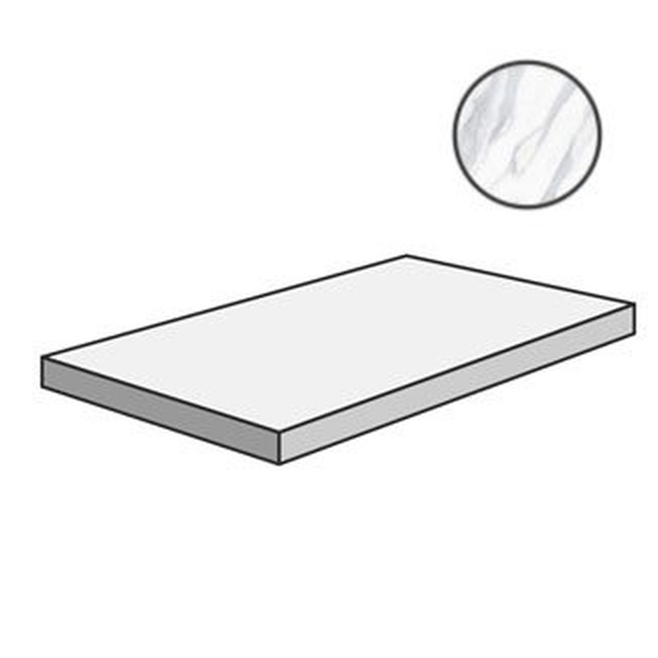 Sant Agostino Themar CSAGASSV12 Gradone Ang SX Statuario Venato Угловая ступень 33x120 см, Италия, под мрамор - фото 1