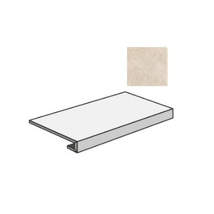 Sant Agostino Unionstone 2 CSAGORBE12 Gradone Oriental Beige Ступень 33x120 см, Италия, под камень  - фото 1