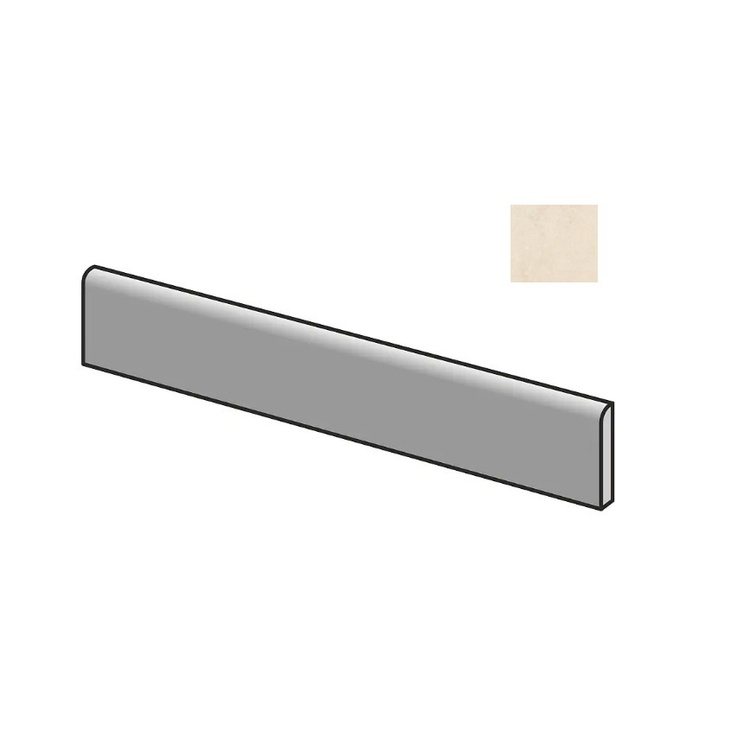 Sant Agostino Unionstone 2 CSABOLAV60 Battiscopa Olimpia Avorio Плинтус 7,3x60 см, Италия, под камень  - фото 1