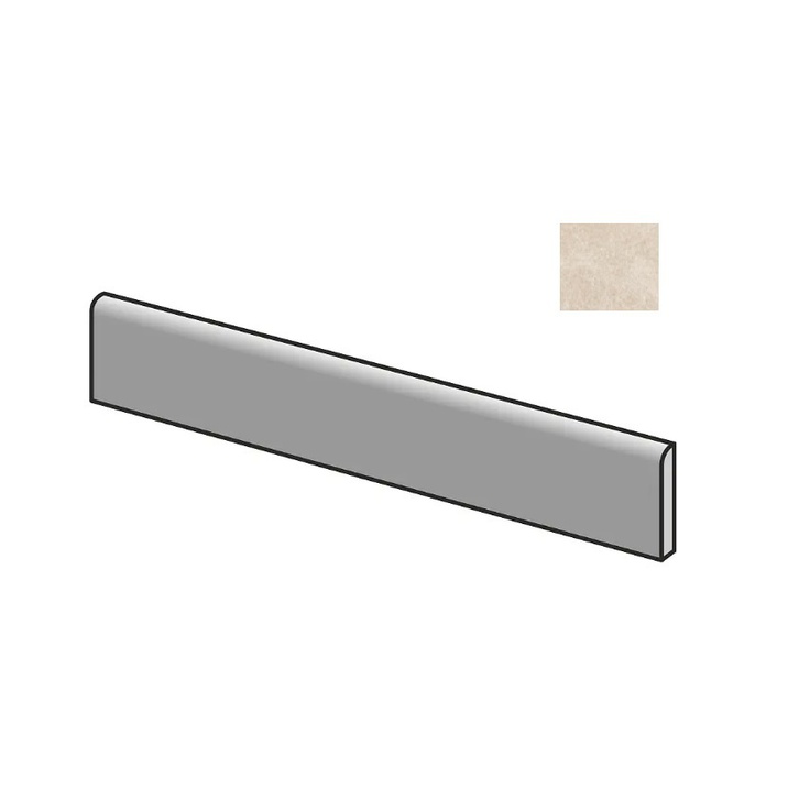 Sant Agostino Unionstone 2 CSABORBE60 Battiscopa Oriental Beige Плинтус 7,3x60 см, Италия, под камень  - фото 1