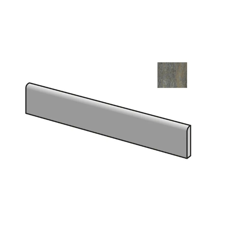 Sant Agostino Unionstone 2 CSABSRPN60 Battiscopa Serpentino Плинтус 7,3x60 см, Италия, под камень  - фото 1