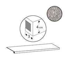 Sant Agostino Unionstone CSAGLOGR12 Gradone London Grey Ступень 33x120 см, Италия, под камень  - фото 1 - фото 1