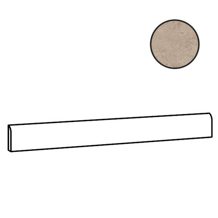 Sant Agostino Unionstone CSABJUST90 Battiscopa Jura Stone Плинтус 7,3x90 см, Италия, под камень  - фото 1