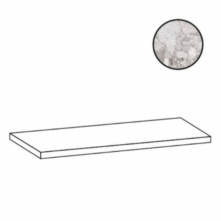 Sant Agostino Venistone CSAGASVY12 Angolare Gradone Sx Grey Угловая ступень 33x120 см, Италия, терраццо - фото 1