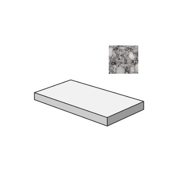 Sant Agostino Venistone CSAGADVD12 Gradone Angolare Dx Dark Угловая ступень 33x120 см, Италия, терраццо - фото 1