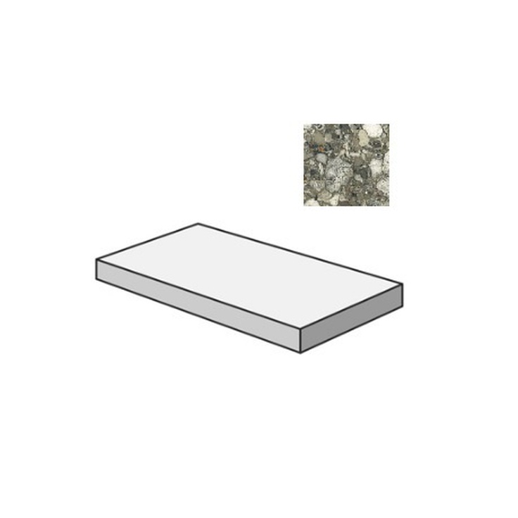 Sant Agostino Venistone CSAGADVE12 Gradone Angolare Dx Emerald Угловая ступень 33x120 см, Италия, терраццо - фото 1