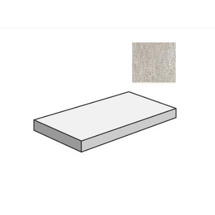 Sant Agostino Waystone CSAGADWP12 Gradone Angolare Dx Pearl Угловая ступень 33x120 см, Италия, под камень  - фото 1