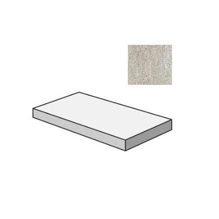 Sant Agostino Waystone CSAGASWP12 Gradone Angolare Sx Pearl Угловая ступень 33x120 см, Италия, под камень  - фото 1