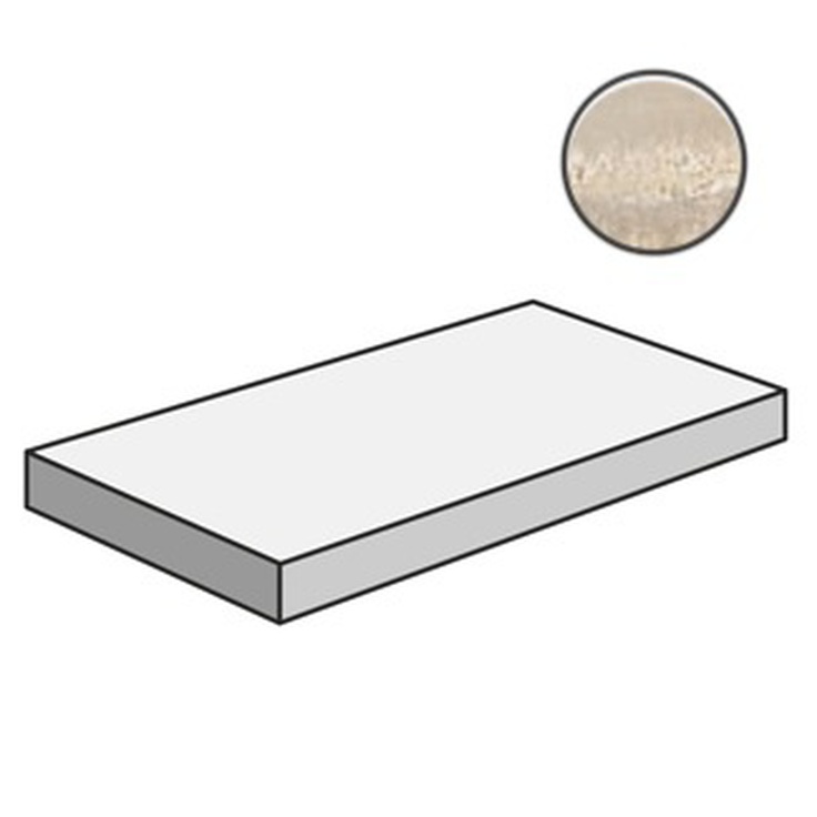 Sant Agostino Akoya CSAGAAID12 Dx Ivory Ступень 33x120 см, Италия, под камень  - фото 1