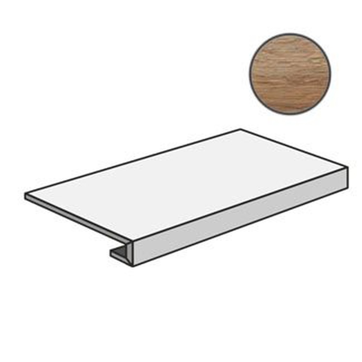 Sant Agostino Barkwood CSAGRBNA12 Natural Ступень 33x120 см, Италия, под дерево - фото 1