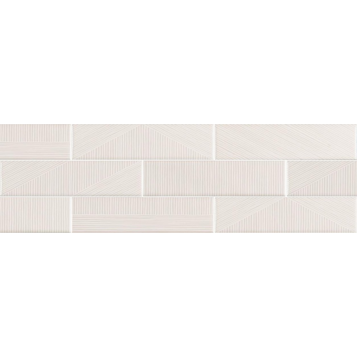 Sant Agostino Decorline CSASBWT730 Stripebrick White Декор 7,3x30 см, Италия - фото 1