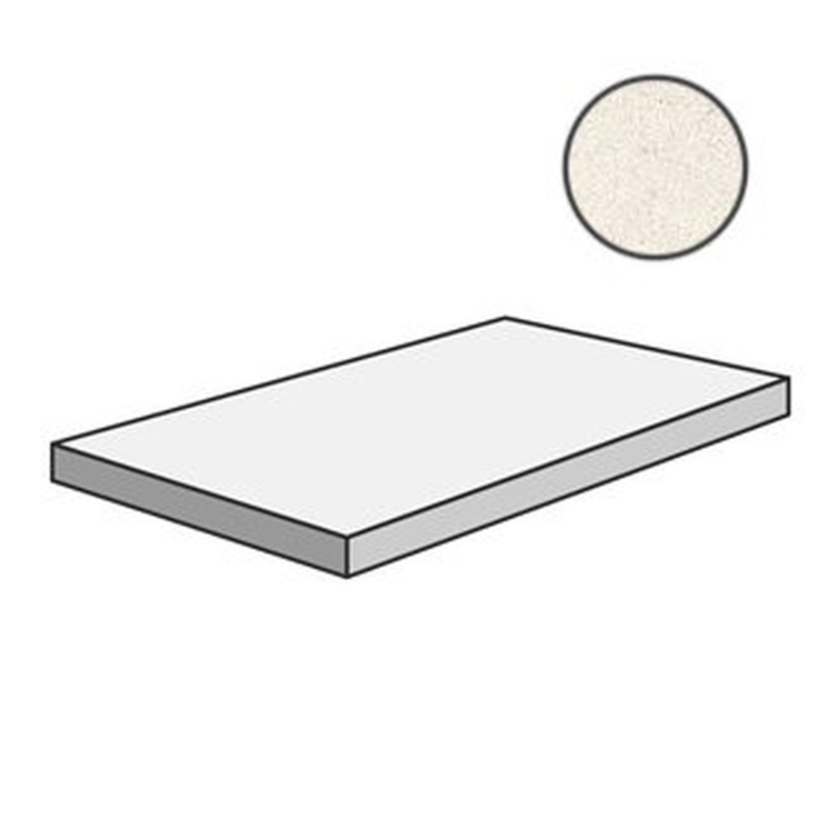 Sant Agostino Highstone CSAGASHL12 Gradone Sx Light Ступень 33x120 см, Италия, под бетон  - фото 1