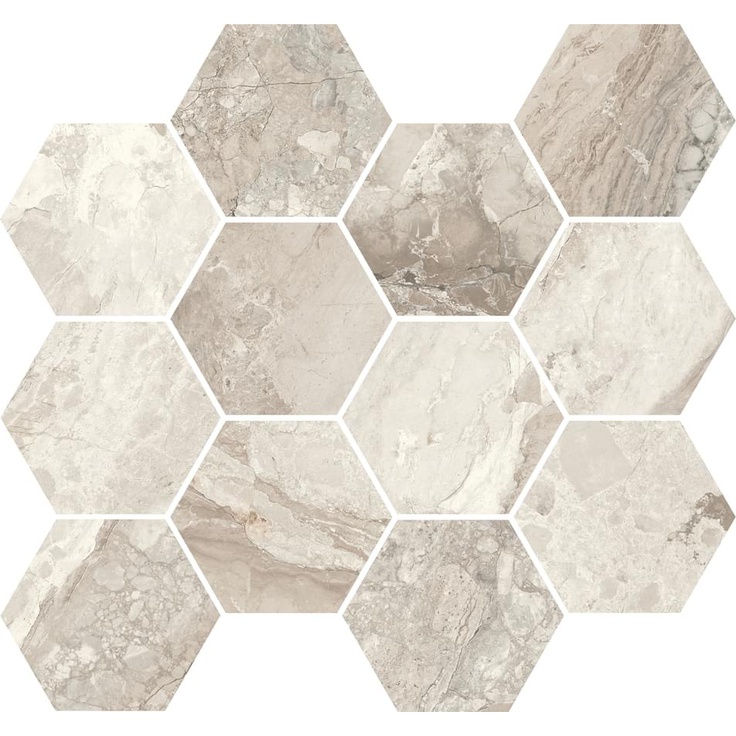 Sant Agostino Mystic CSAMCMBK34 Maxi Class Beige Kry Мозаика 30x34,5 см, Италия, под мозаику - фото 1