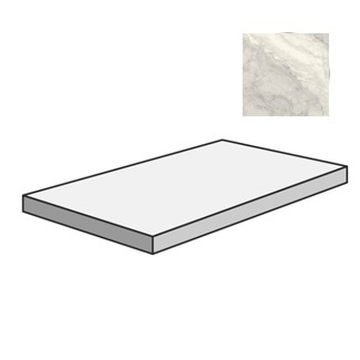 Sant Agostino Mystic CSAGASMP12 SX Nat Pearl Ступень 33x120 см, Италия, под мрамор - фото 1 Sant Agostino Mystic CSAGASMP12 SX Nat Pearl Ступень 33x120 см, Италия, под мрамор - фото 1