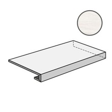 Sant Agostino Pure Marble CSAGADVH12 Gradone Ang 120 Dx Covelano White Ступень 33x120 см, Италия, под мрамор - фото 1 - фото 1