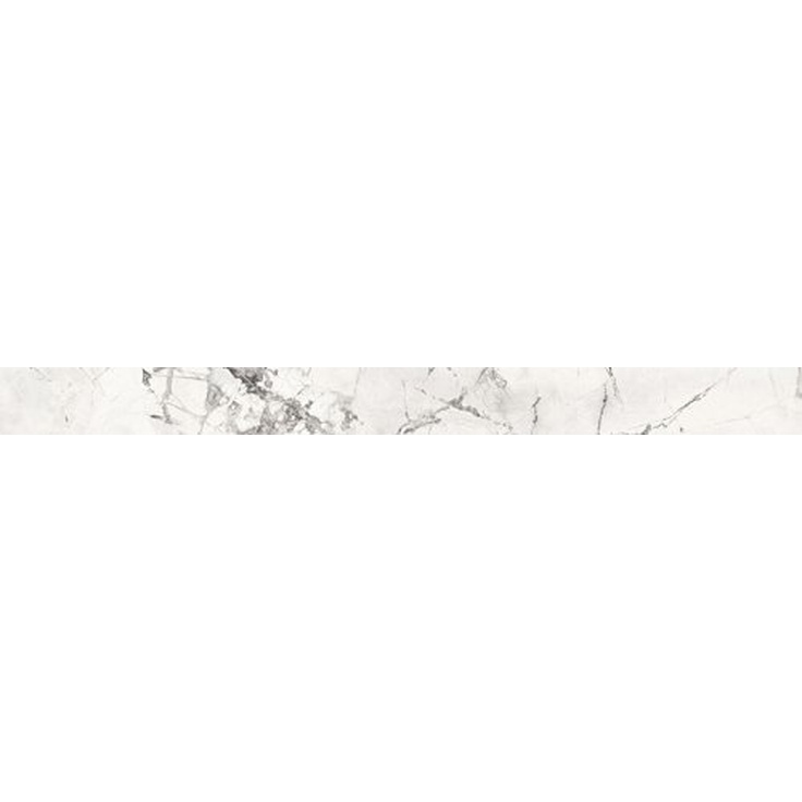 Sant Agostino Pure Marble CSABSPWK90 Battiscopa Spider White Kry Плинтус 7,3x89 см, Италия, под мрамор - фото 1