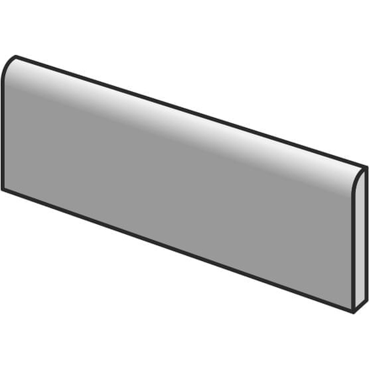 Sant Agostino Shadebox CSABSBD730 Bullnose Brick Dark Плинтус 7x30 см, Италия - фото 1