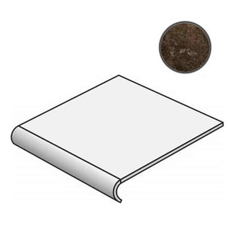 Sant Agostino Terre nuove CSATSTBR01 Top Scala Brown Ступень 30x30 см, Италия, под камень  - фото 1