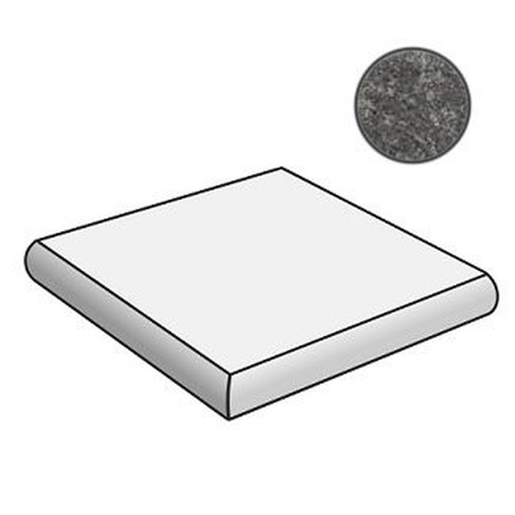 Sant Agostino Terre nuove CSATATDK02 Top Scala Ang Dark Ступень 30x30 см, Италия, под камень  - фото 1